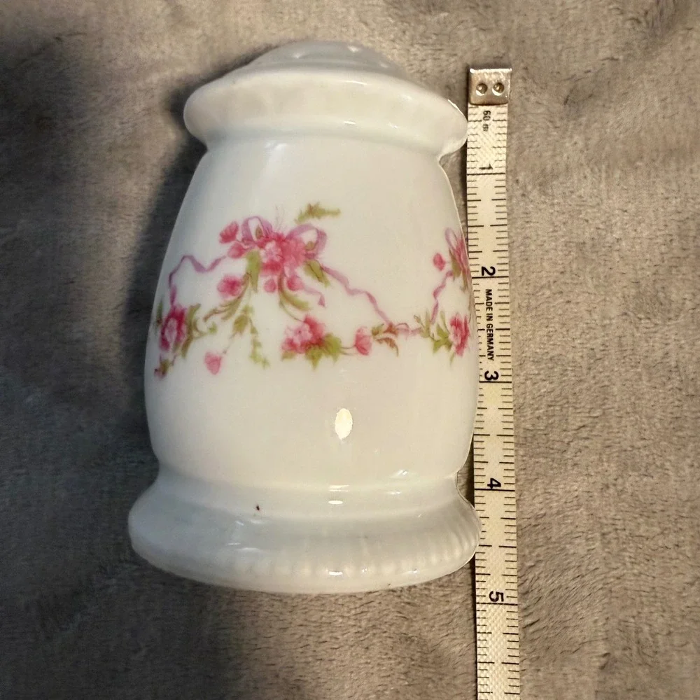 Vintage Floral Porcelain Potpourri Jar Cottagecore Vanity Decor‎